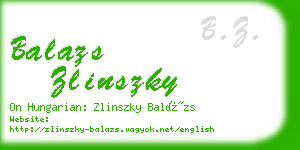 balazs zlinszky business card